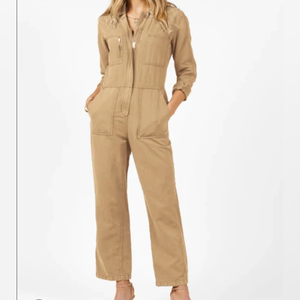 Outerknown Classic Tan Jumpsuit - Picture 1 of 13